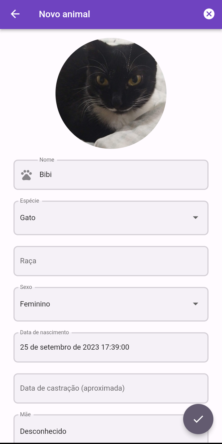 Registros e histórico de cuidados